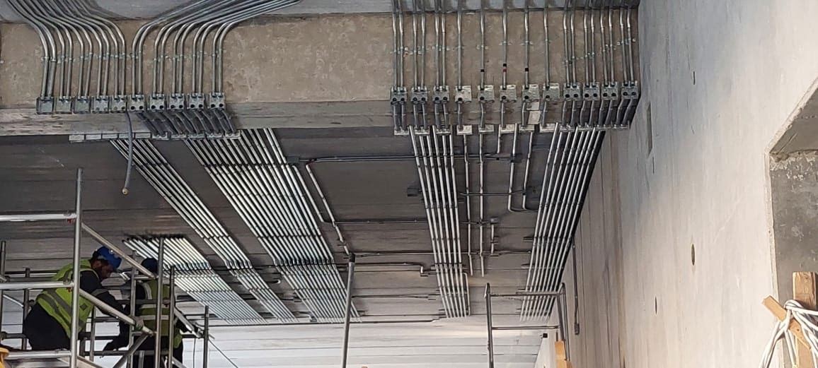 Riser conduit containment first fix